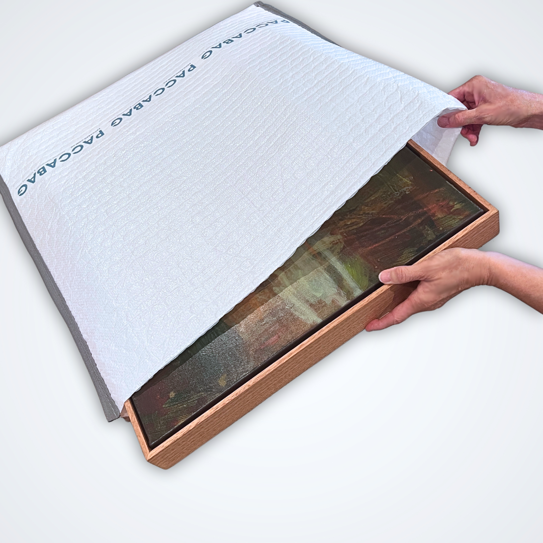 Paccabag | White, Strong, Reusable, Cushioned Artwork Transport Bags